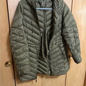 Gallery Olive Puffer Jacket